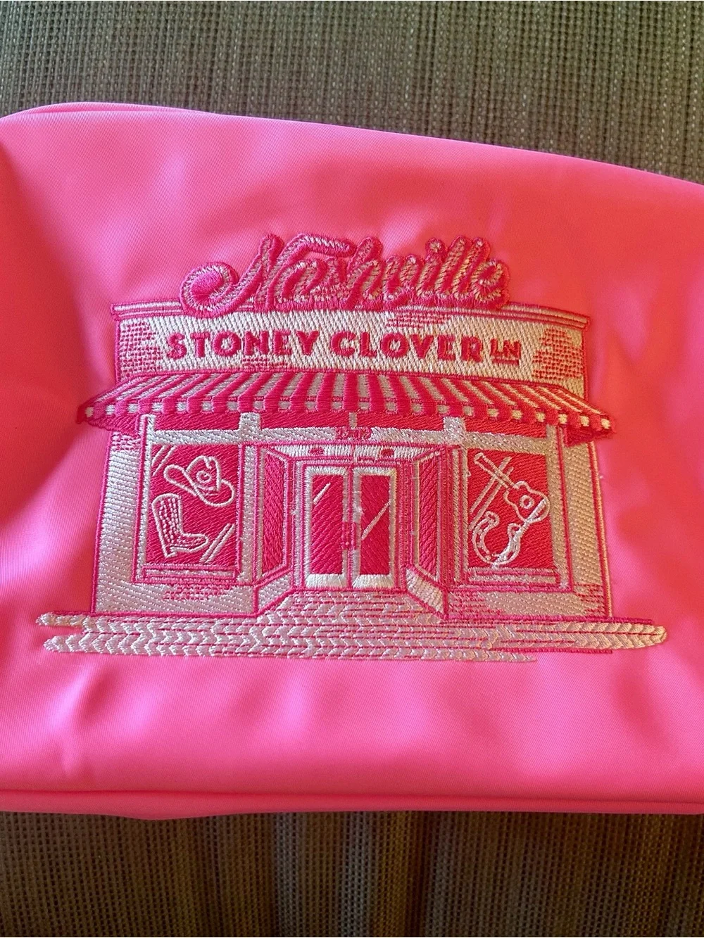 Stoney Clover Lane Bright Pink Nashville Pouch